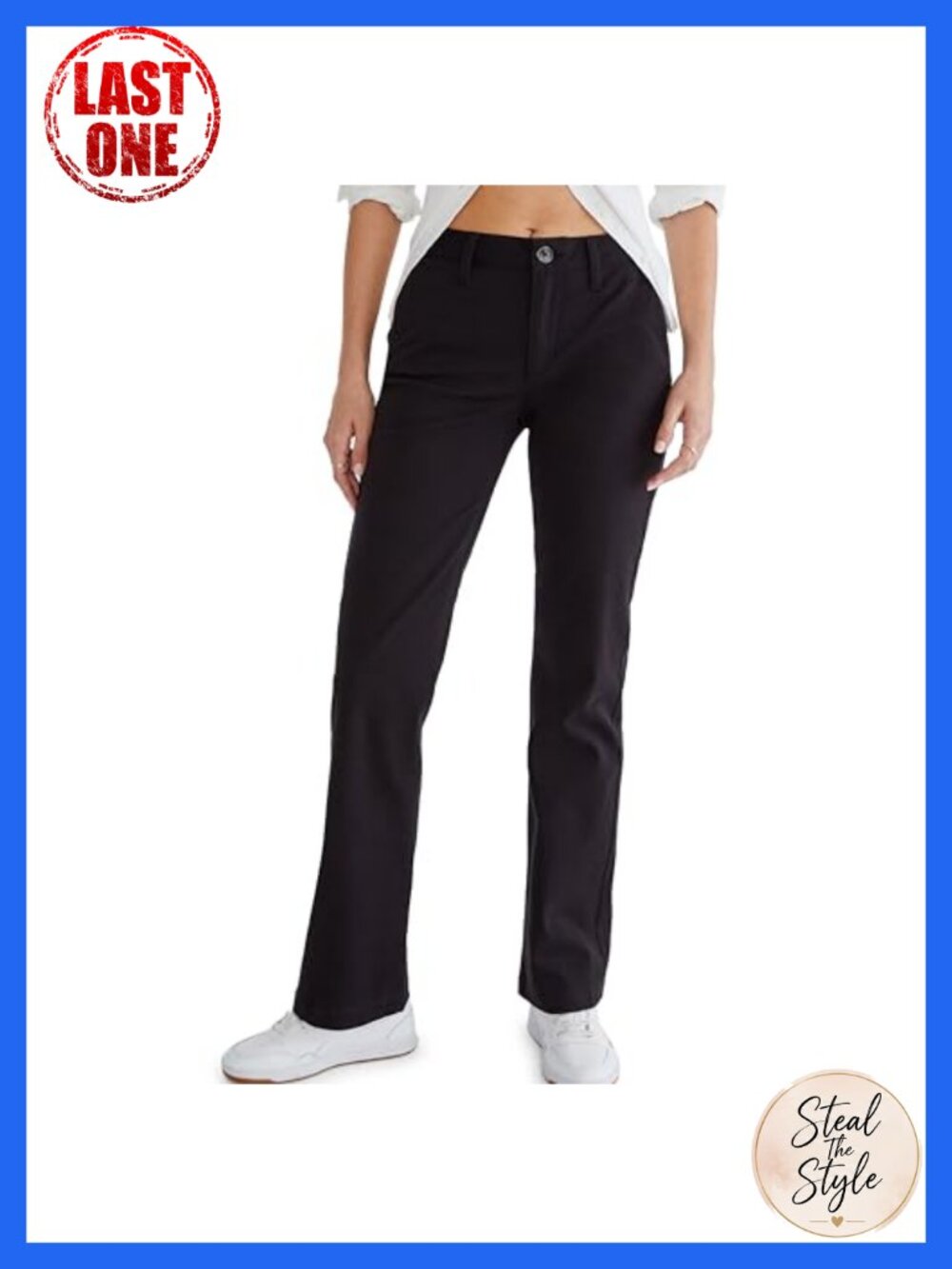 Stretch Twill Uniform Scrub Bottoms Mid Rise Straight Leg